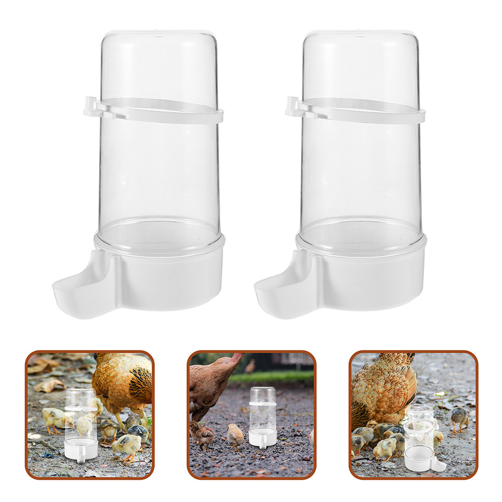Pet Feeders - 4Pcs Automatic Bird Feeder Plastic Water