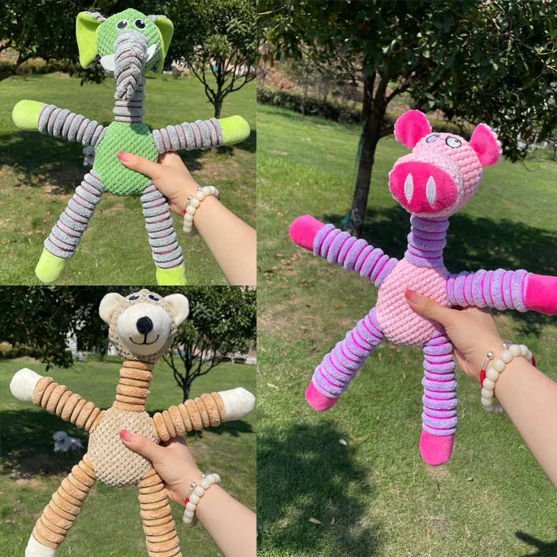 Indestructible Dog Chew Toy - Indestructible Squeaky Dog Toys for Large