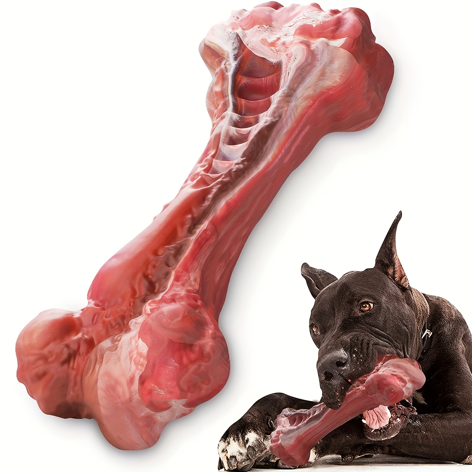 Silicone Dog Bite Toy, Natural - Indestructible Dog Chew Toy ulasan dan harga