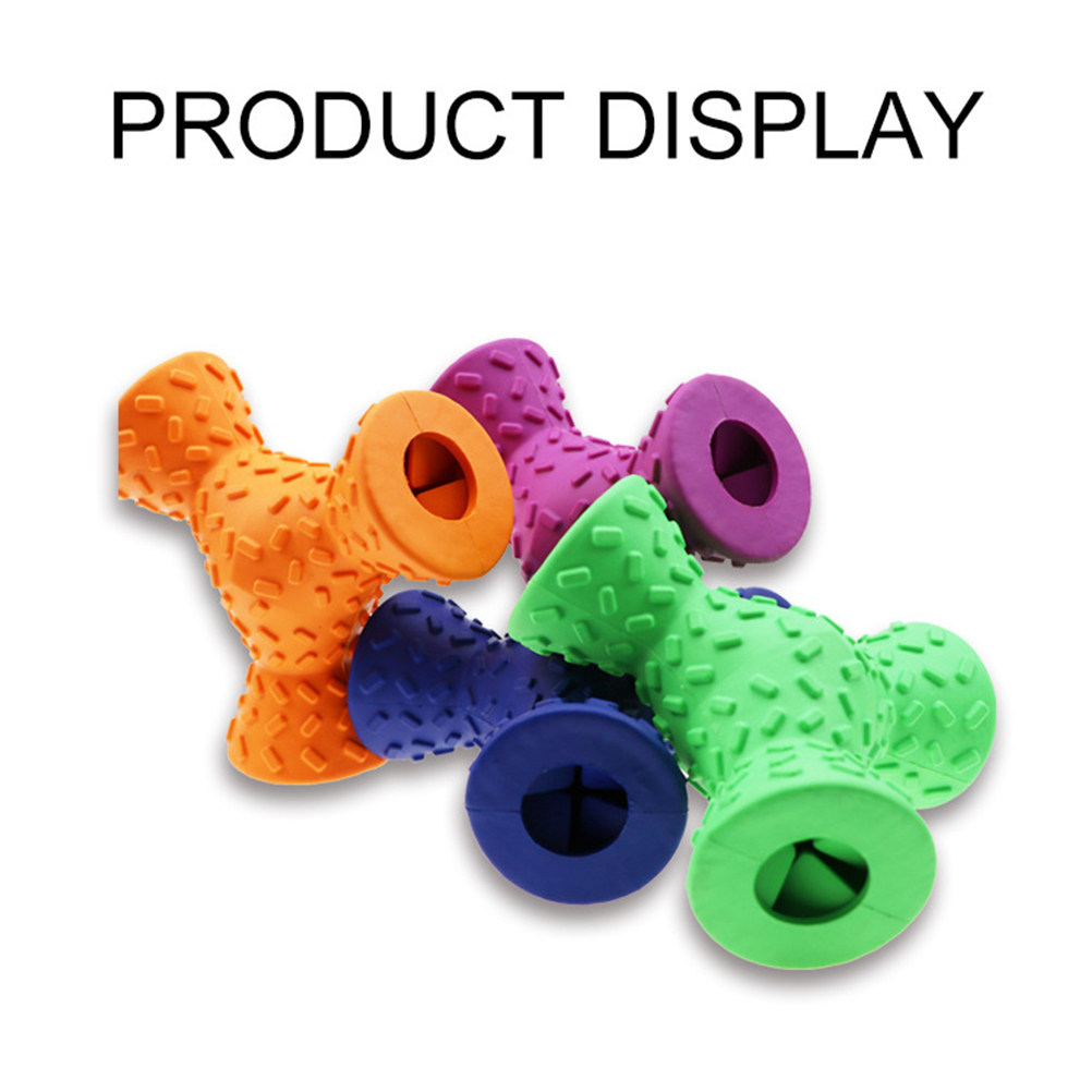 1Pcs Dog Chew Feeding Rubber T - Rubber Treat Dispensing Dog Toy ulasan dan harga
