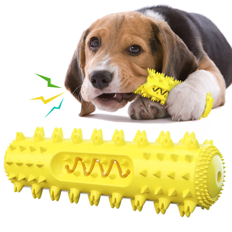 Squeaky Dog Chew Toy Teeth Cle - Rubber Treat Dispensing Dog Toy ulasan dan harga