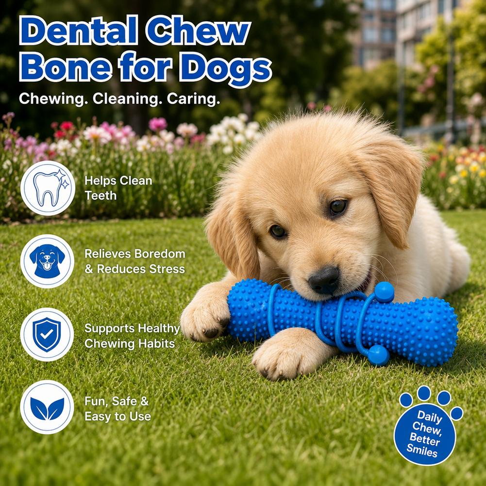 Dog Teeth Cleaning Chew Toy Bi - Teeth Cleaning Dog Chew Bone ulasan dan harga