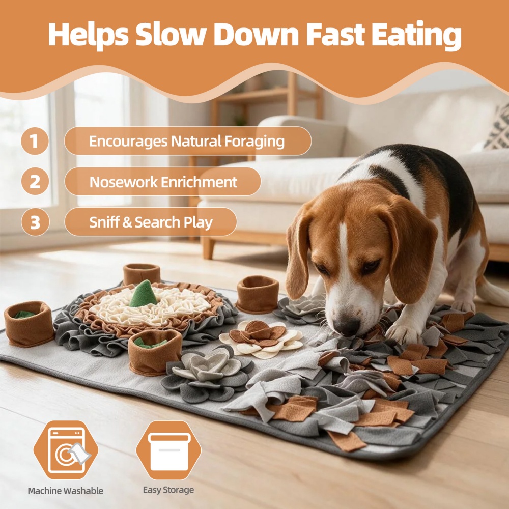 Multi-Layer Food Hiding Design - Snuffle Mat For Dogs ulasan dan harga