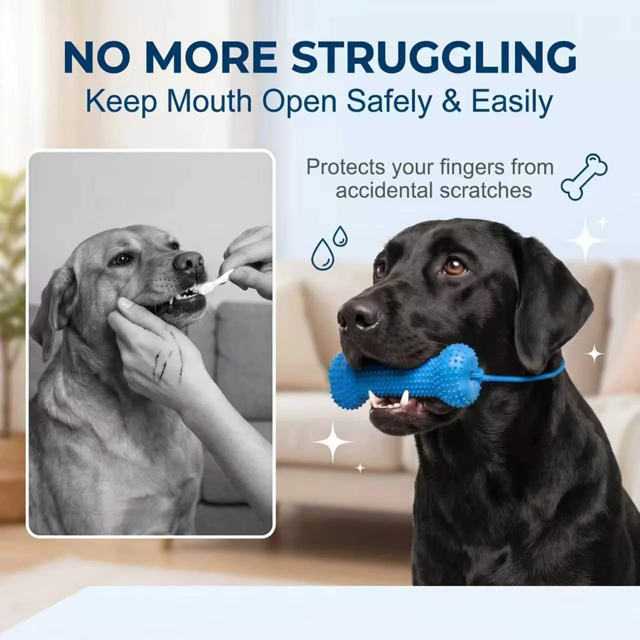 Reusable Dog Chew Toy Rubber B - Teeth Cleaning Dog Chew Bone ulasan dan harga