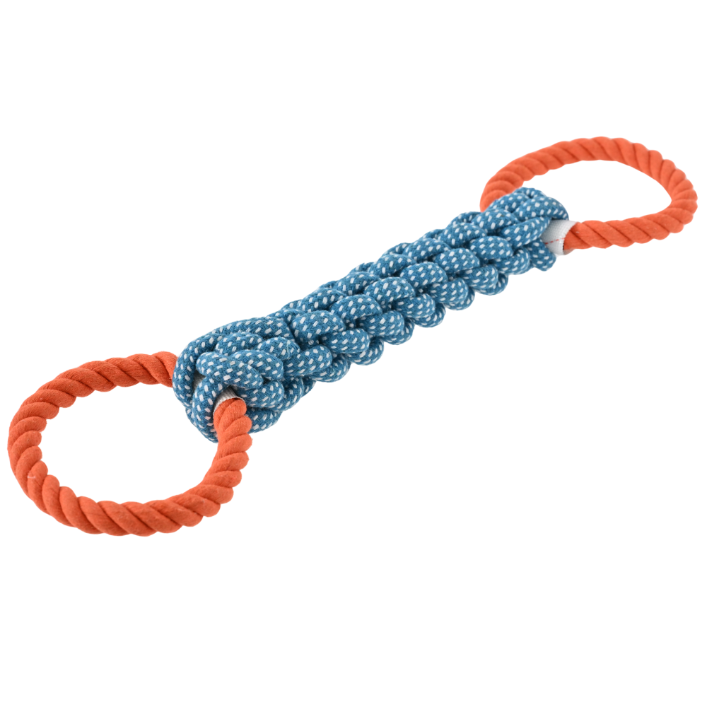 15PCS/Carton Double Ring Cotto - Dog Rope Toy Aggressive Chewers ulasan dan harga