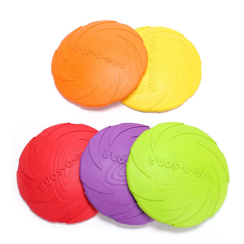 Rubber Pet Dog Flying Discs Sa - Flying Disc Dog Training Toy ulasan dan harga