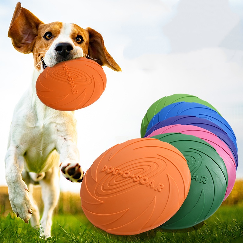Interactive Silicone Flying Sa - Flying Disc Dog Training Toy ulasan dan harga