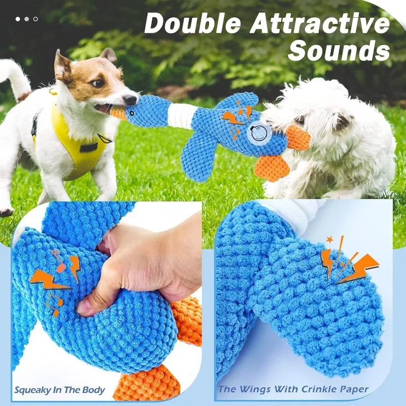 Funny Duck Cute Dog Plush Toys - Indestructible Dog Chew Toy ulasan dan harga
