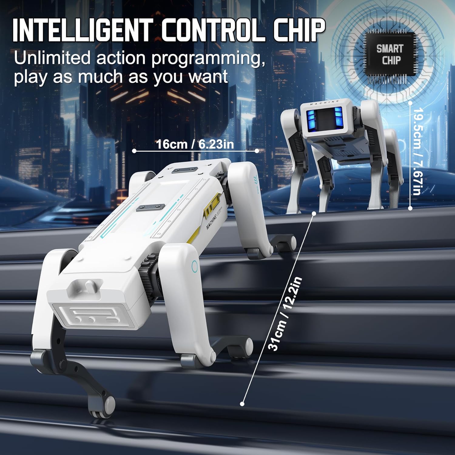 RC Mechanical Dog Multifunctio - Interactive Squeaky Plush Dog Toy ulasan dan harga