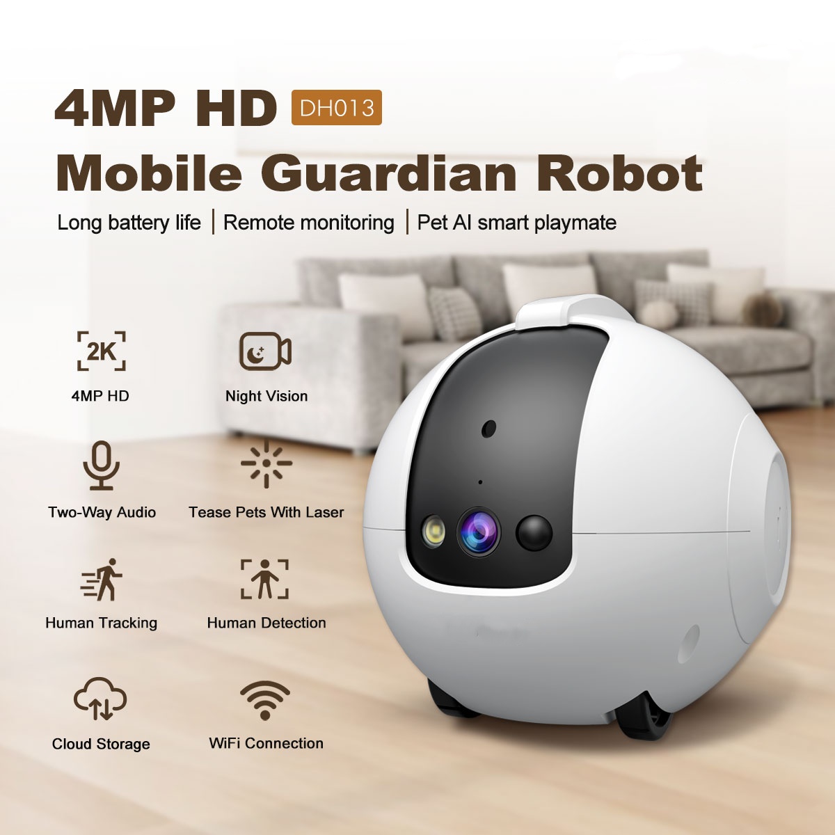 Pet Camera Robot 4MP Pet Compa - Dog Toys ulasan dan harga