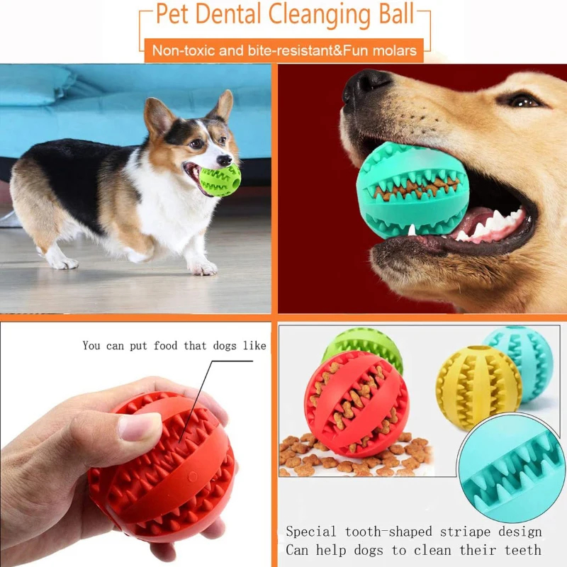 1/2pcs Dog Toy Ball Interactiv - Indestructible Dog Chew Toy ulasan dan harga